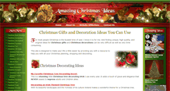 Desktop Screenshot of amazing-christmas-ideas.com