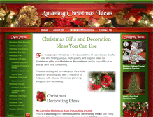 Tablet Screenshot of amazing-christmas-ideas.com